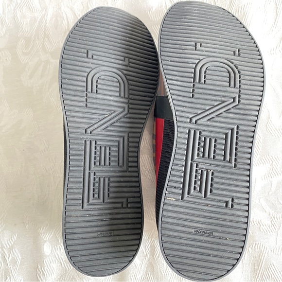 FENDI Technical Mesh Logo Sneakers - Picture 13 of 16